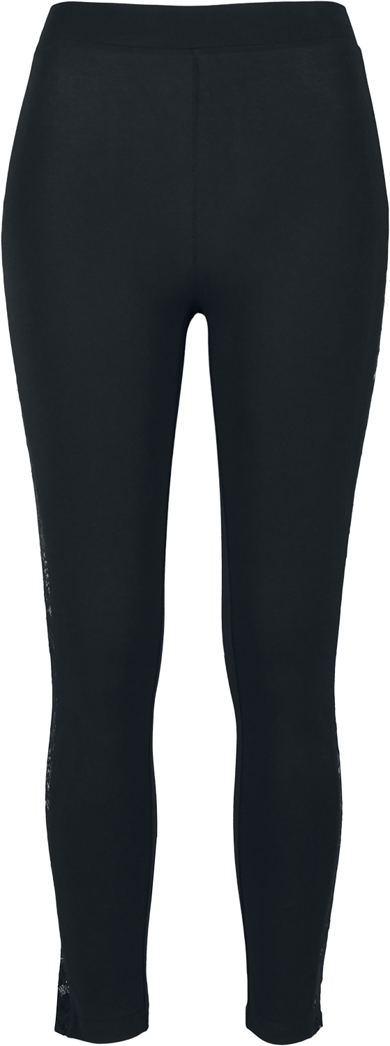 Legging  de Urban Classics - Leggings Bandes Dentelle - XS à 5XL - pour Femme - noir - Urban Classics - View 2
