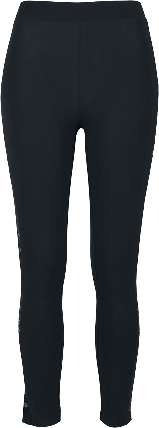 Legging  de Urban Classics - Leggings Bandes Dentelle - XS à 5XL - pour Femme - noir - Urban Classics - View 2