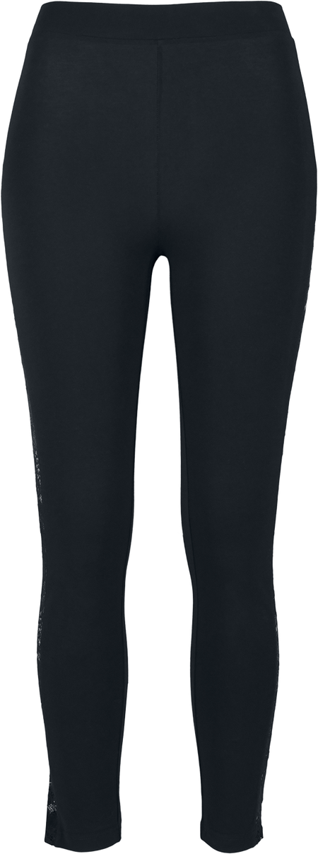 Legging  de Urban Classics - Leggings Bandes Dentelle - XS à 5XL - pour Femme - noir - Urban Classics - View 2