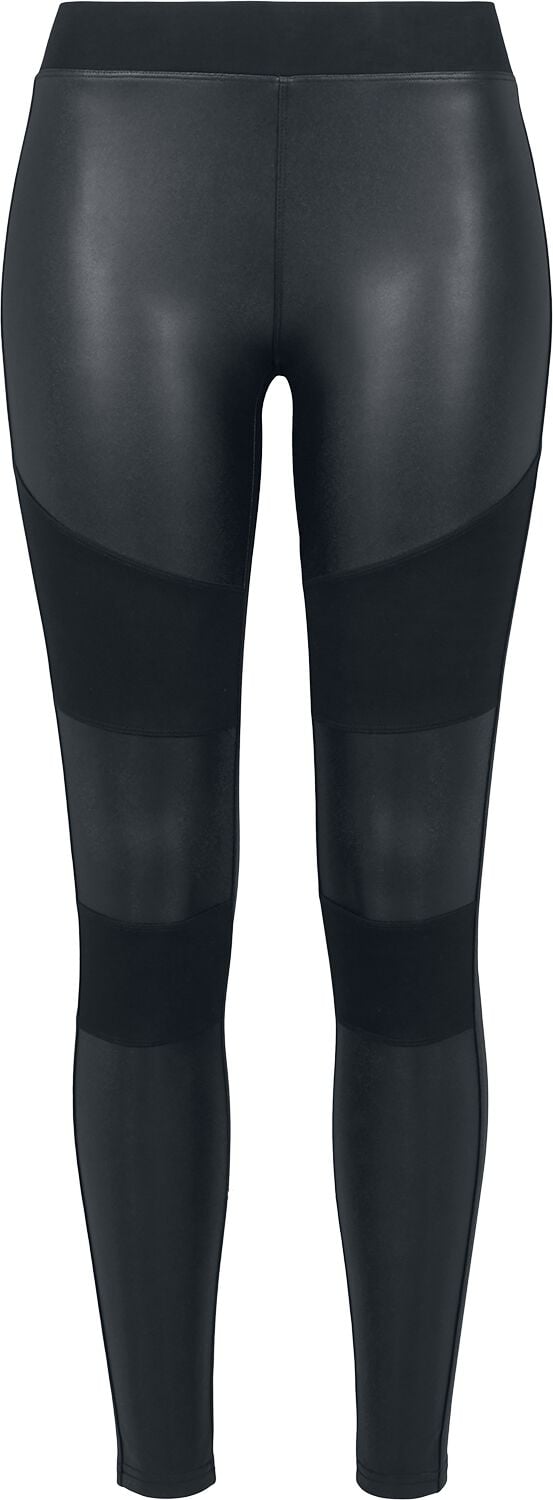 Legging  de Urban Classics - Leggings Faux Cuir Tech - XS à 5XL - pour Femme - noir - Urban Classics