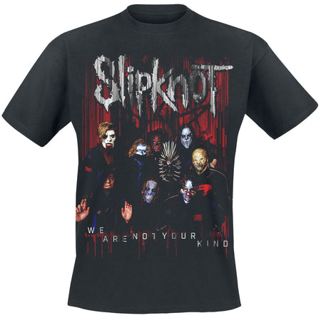 T-Shirt Manches courtes  de Slipknot - Group Photo - L à XXL - pour Homme - noir - Slipknot