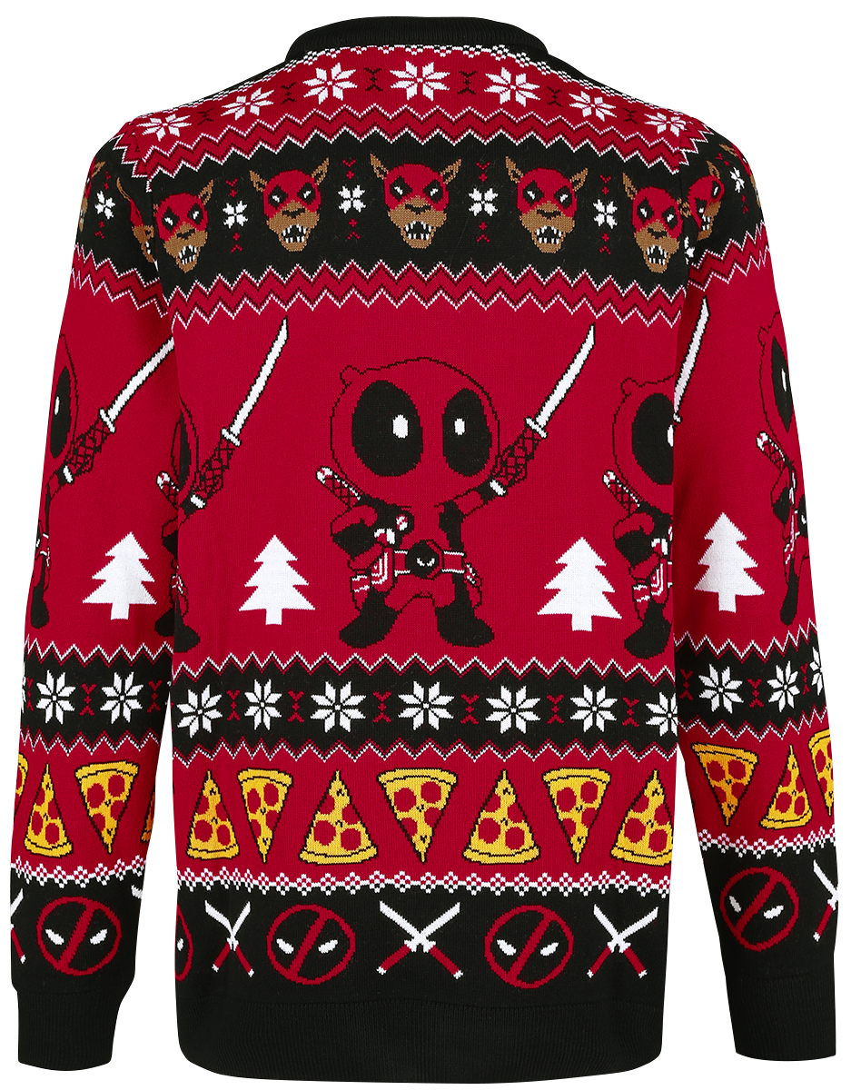 Pull de Noël  de Deadpool - Wish You A Deadpool Christmas - M à 3XL - pour Homme - multicolore - Deadpool - View 2
