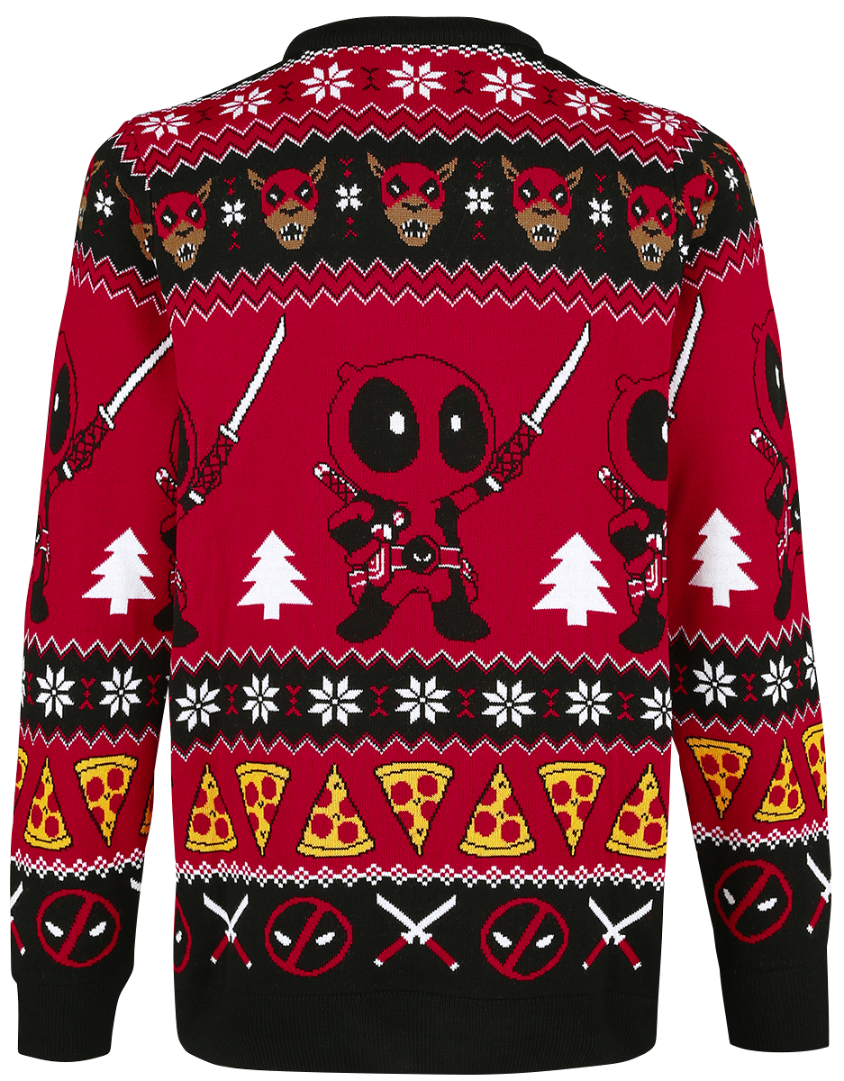 Pull de Noël  de Deadpool - Wish You A Deadpool Christmas - M à 3XL - pour Homme - multicolore - Deadpool - View 2