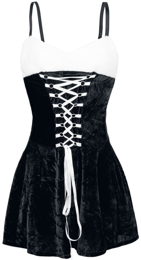 Robe courte Fun de Heavy X-Mas - Robe X-Mas - S-M à L-XL - pour Femme - noir - Heavy X-Mas