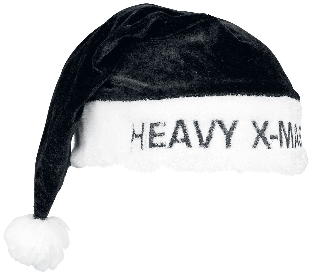 Bonnet Fun de Heavy X-Mas - Bonnet De Père Noël - pour Unisexe - noir/blanc - Heavy X-Mas