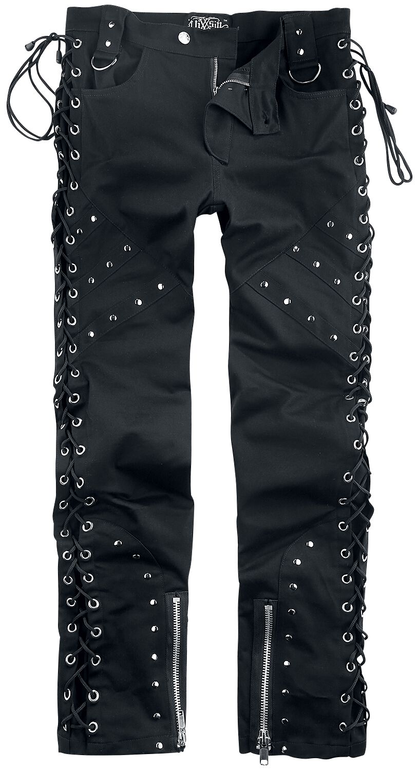 Pantalon en toile Gothic de Vixxsin - Hudson Pants - W30L32 à W38L34 - pour Homme - noir - Vixxsin