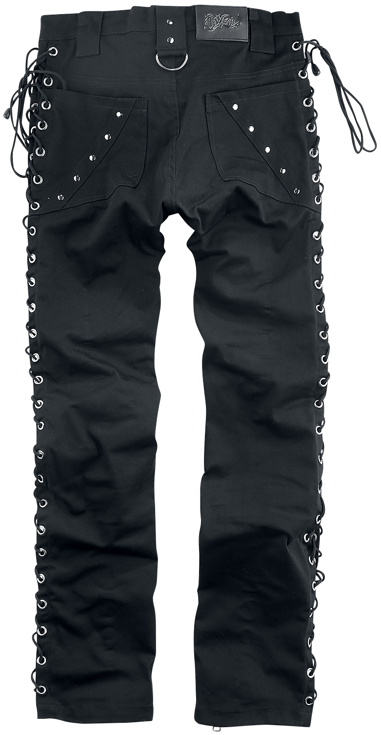 Pantalon en toile Gothic de Vixxsin - Hudson Pants - W30L32 à W38L34 - pour Homme - noir - Vixxsin - View 2