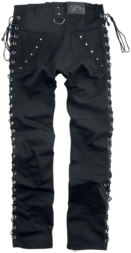 Pantalon en toile Gothic de Vixxsin - Hudson Pants - W30L32 à W38L34 - pour Homme - noir - Vixxsin - View 2