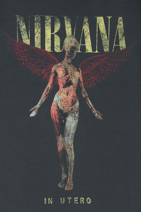 T-Shirt Manches courtes  de Nirvana - Amplified Collection - In Utero - S à 3XL - pour Homme - anthracite - Nirvana - View 2