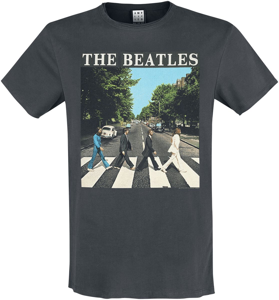 T-Shirt Manches courtes  de The Beatles - Amplified Collection - Abbey Road - S à 3XL - pour Homme - anthracite - The Beatles