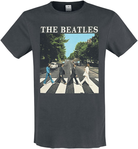 T-Shirt Manches courtes  de The Beatles - Amplified Collection - Abbey Road - S à 3XL - pour Homme - anthracite - The Beatles