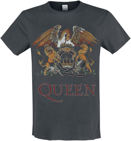 T-Shirt Manches courtes  de Queen - Amplified Collection - Royal Crest - S à 3XL - pour Homme - anthracite - Queen