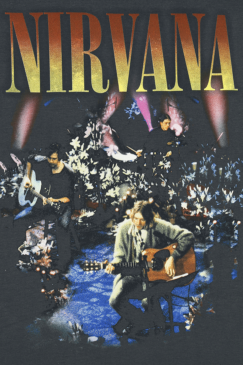 T-Shirt Manches courtes  de Nirvana - Amplified Collection - Unplugged In New York - XS à 3XL - pour Homme - anthracite - Nirvana - View 2