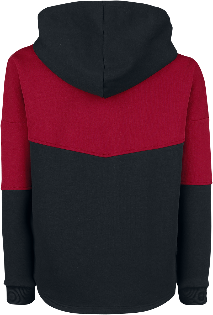 Sweat-shirt à capuche  de Stranger Things - Upside Down - S à XL - pour Femme - rouge/noir - Stranger Things - View 2