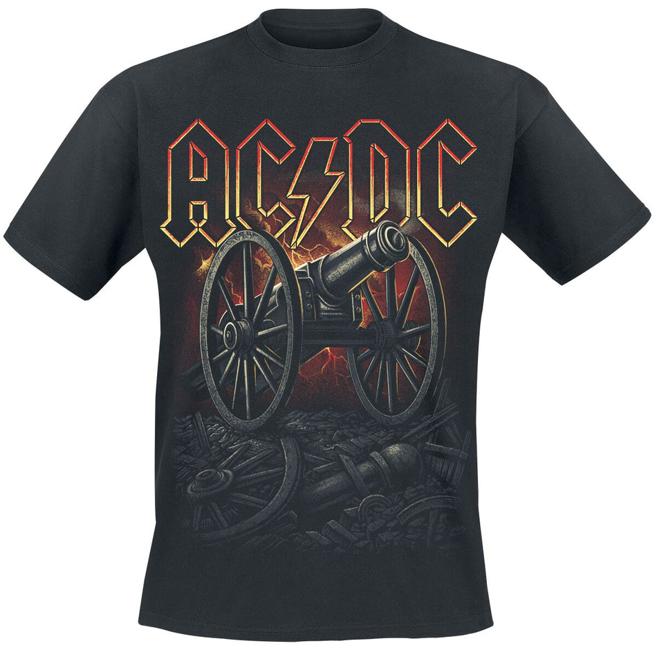 T-Shirt Manches courtes  de AC/DC - About To Rock Canon Red - M à XXL - pour Homme - noir - AC/DC