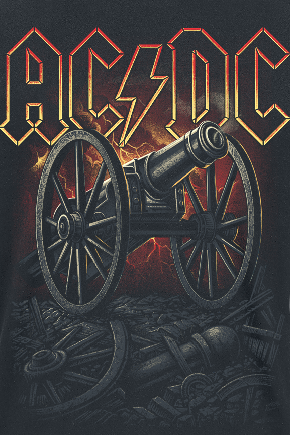 T-Shirt Manches courtes  de AC/DC - About To Rock Canon Red - M à XXL - pour Homme - noir - AC/DC - View 2