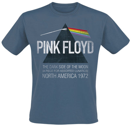 T-Shirt Manches courtes  de Pink Floyd - North America 1972 - M à XXL - pour Homme - bleu - Pink Floyd