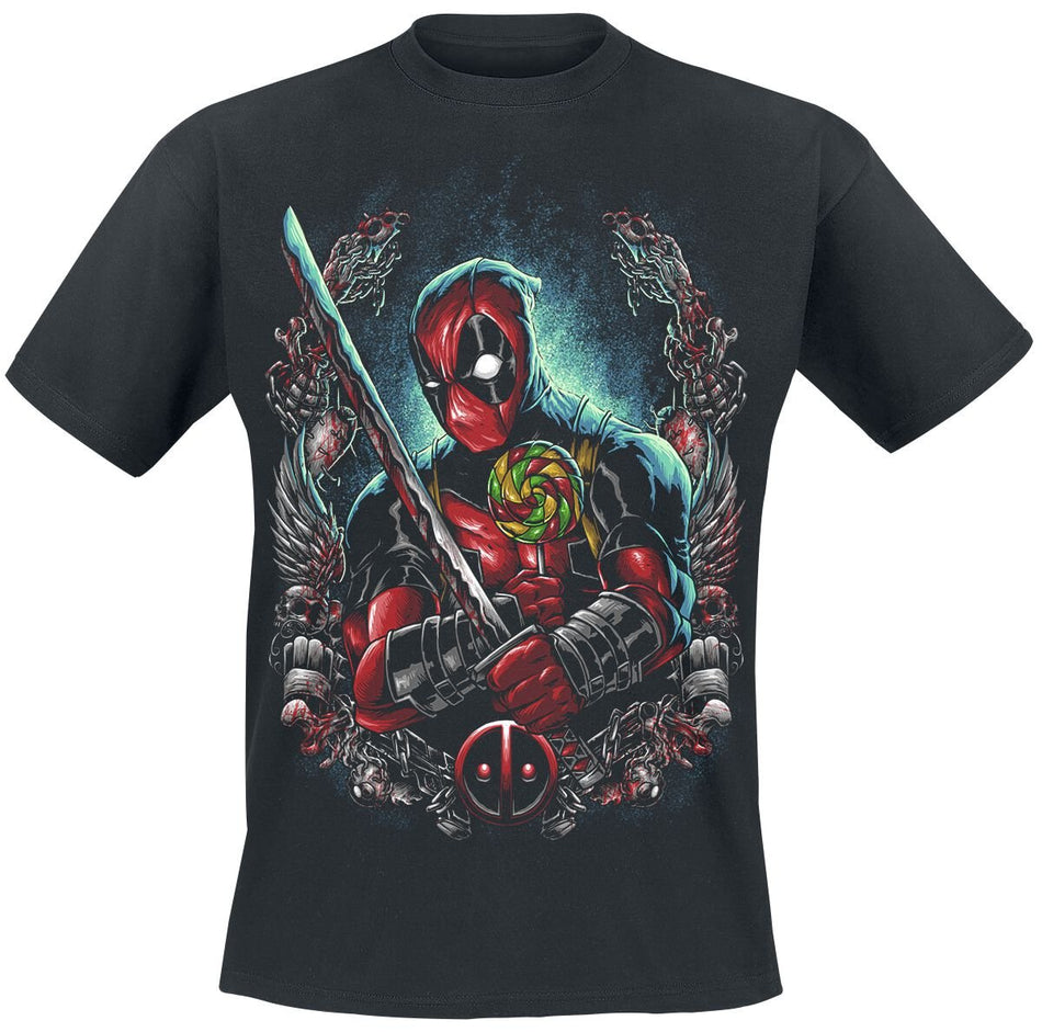 T-Shirt Manches courtes  de Deadpool - Sucette - M à 3XL - pour Homme - noir - Deadpool