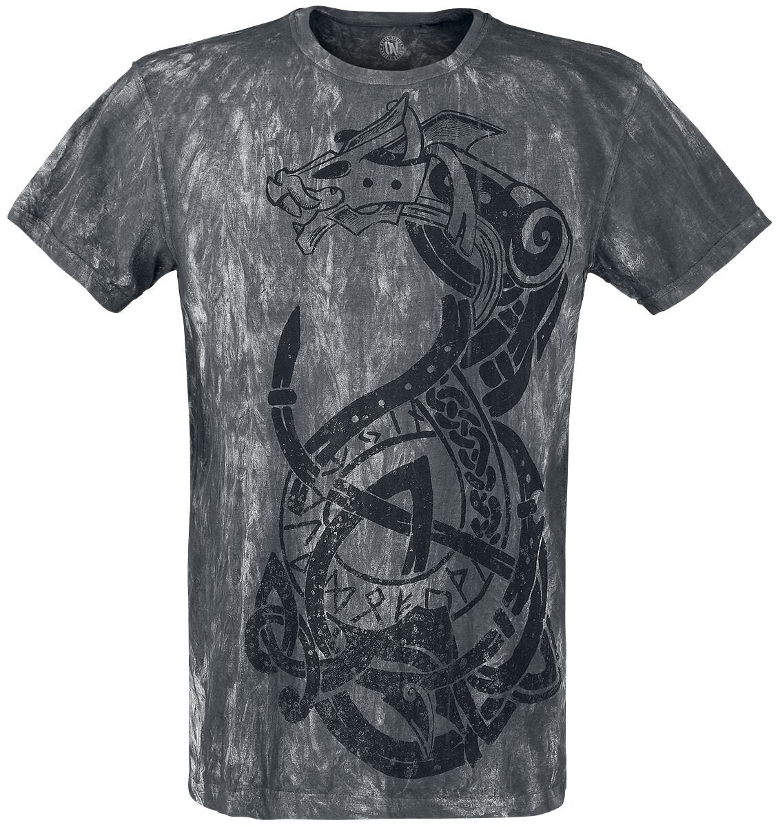 T-Shirt Manches courtes Gothic de Outer Vision - Viking Warrior - S à 4XL - pour Homme - gris - Outer Vision