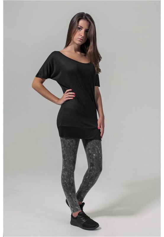 T-Shirt Manches courtes  de Build Your Brand - T-shirt Viscose Femmes - XS à 5XL - pour Femme - noir - Build Your Brand