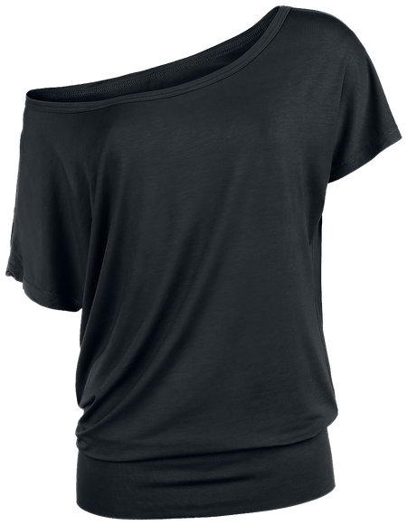 T-Shirt Manches courtes  de Build Your Brand - T-shirt Viscose Femmes - XS à 5XL - pour Femme - noir - Build Your Brand - View 2