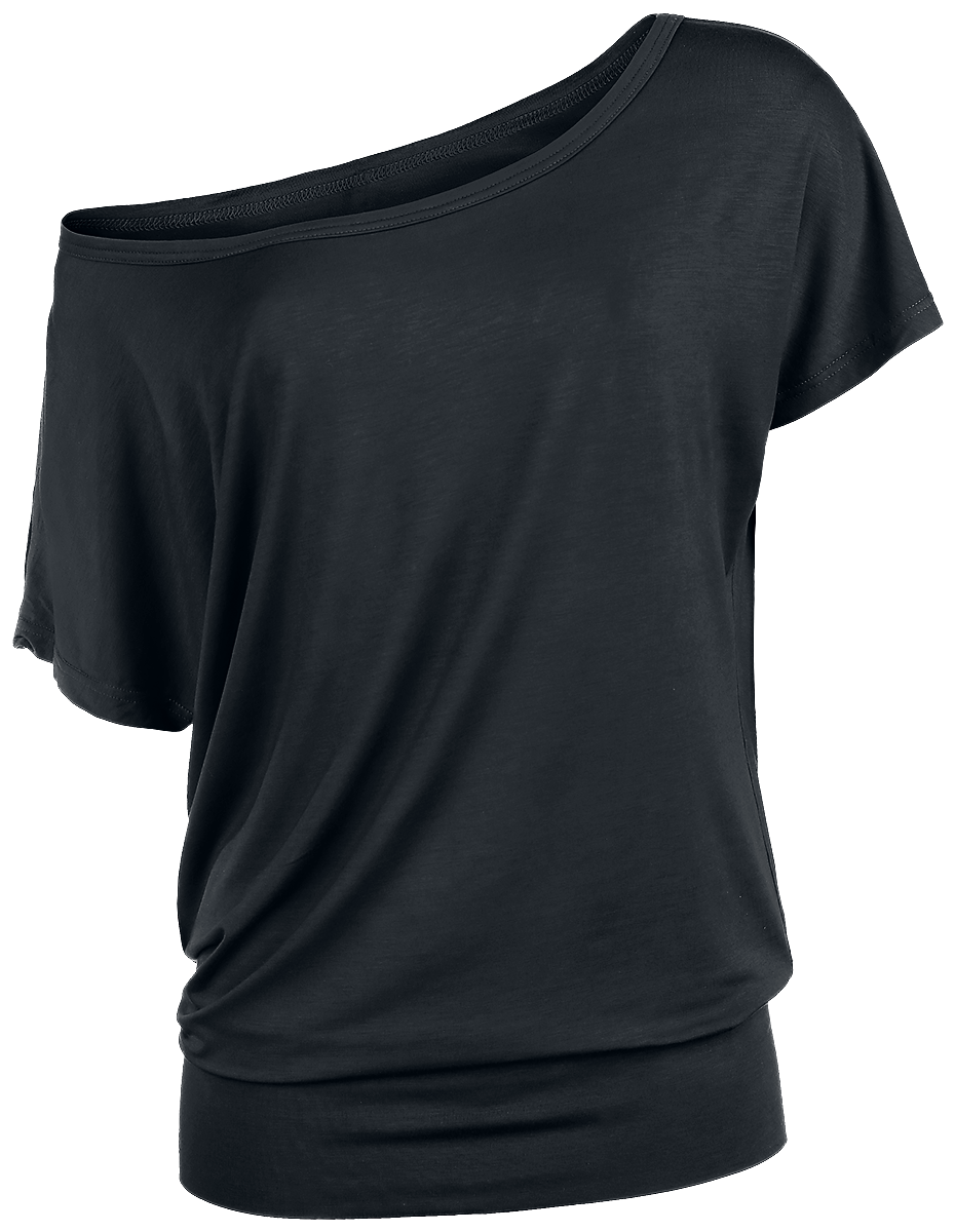 T-Shirt Manches courtes  de Build Your Brand - T-shirt Viscose Femmes - XS à 5XL - pour Femme - noir - Build Your Brand - View 2