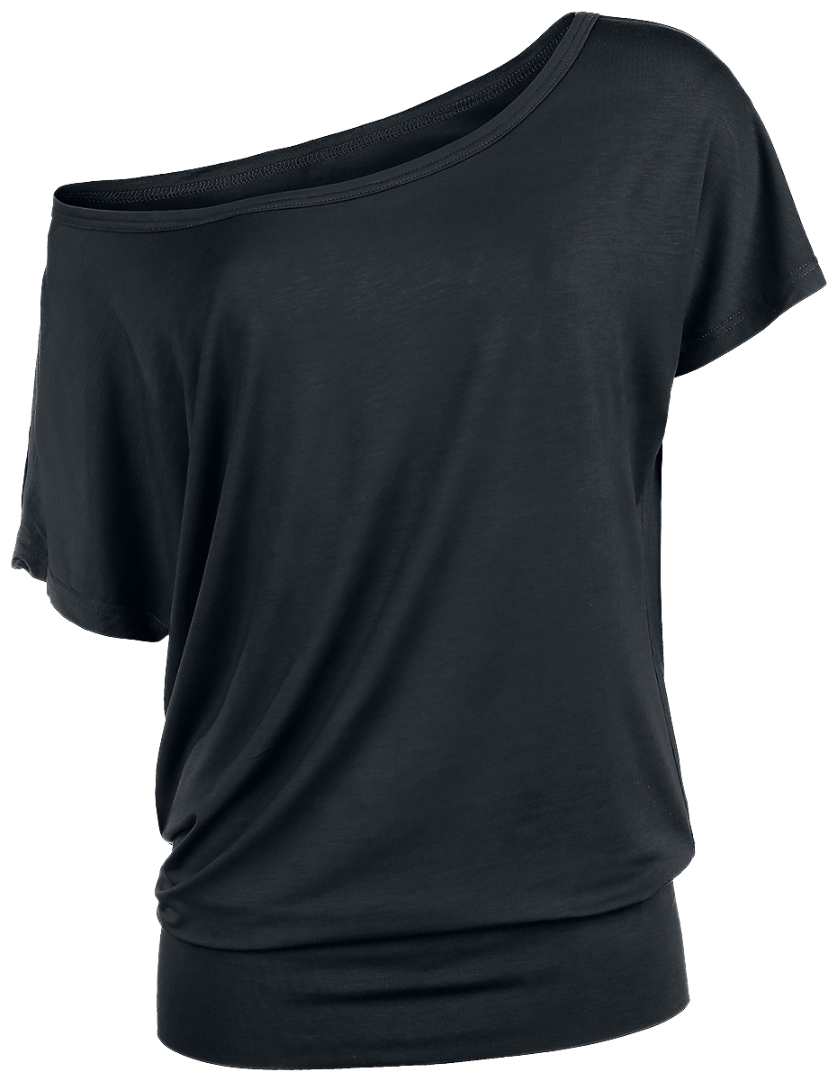 T-Shirt Manches courtes  de Build Your Brand - T-shirt Viscose Femmes - XS à 5XL - pour Femme - noir - Build Your Brand - View 2