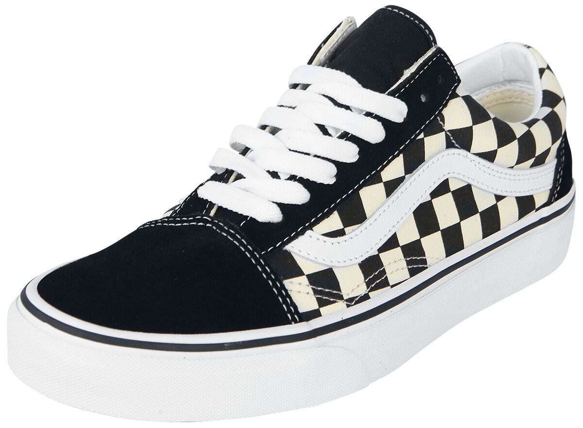 Baskets  de Vans - Old Skool Primary Check - EU38 à EU47 - pour Unisexe - noir/blanc - Vans