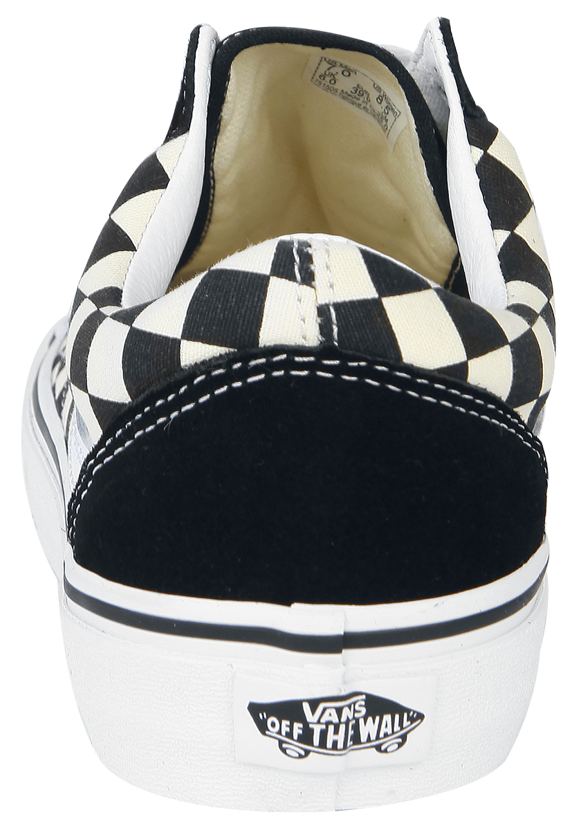 Baskets  de Vans - Old Skool Primary Check - EU38 à EU47 - pour Unisexe - noir/blanc - Vans - View 2
