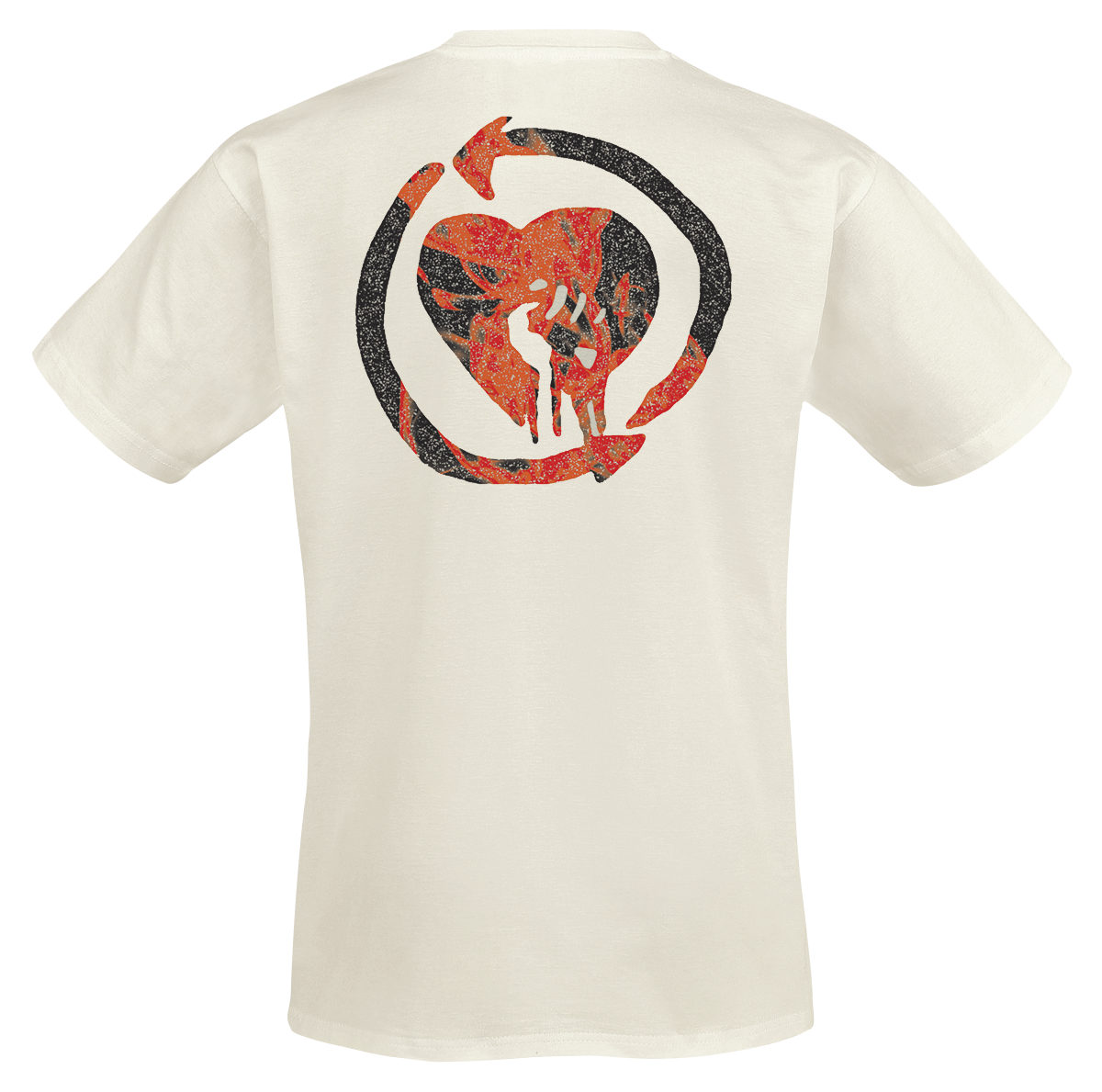 T-Shirt Manches courtes  de Rise Against - Flame - XL à XXL - pour Homme - blanc cassé - Rise Against - View 2
