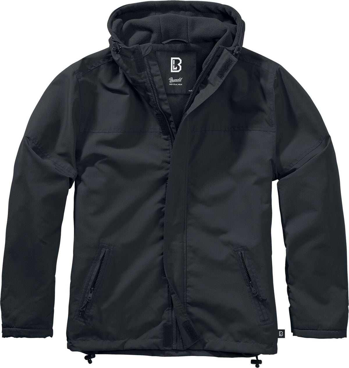 Coupe-vent  de Brandit - Coupe-Vent Zippé - S à XL - pour Homme - noir - Brandit