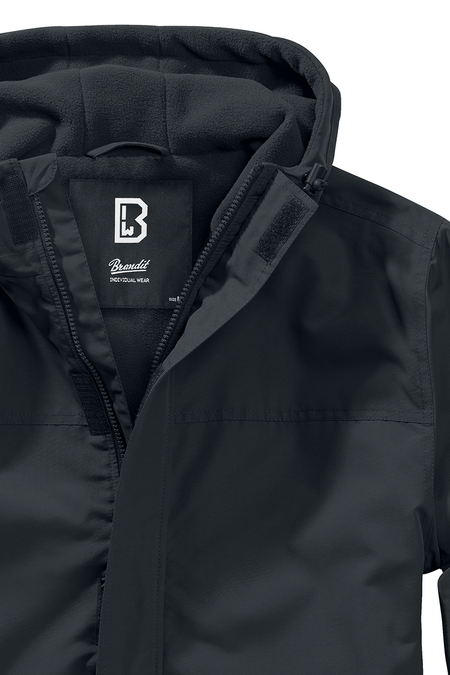 Coupe-vent  de Brandit - Coupe-Vent Zippé - S à XL - pour Homme - noir - Brandit - View 2