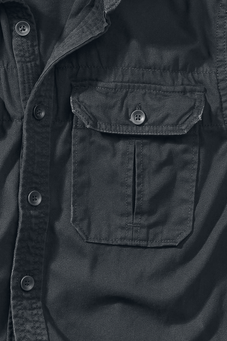 Chemise manches courtes  de Brandit - Chemisette Vintage - S à 5XL - pour Homme - noir - Brandit - View 2