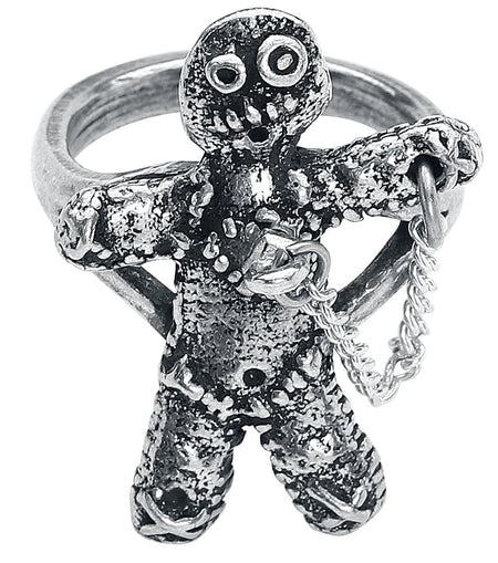 Bague Gothic de Alchemy Gothic - Poupée Vaudou - pour Femme - couleur argent - Alchemy Gothic