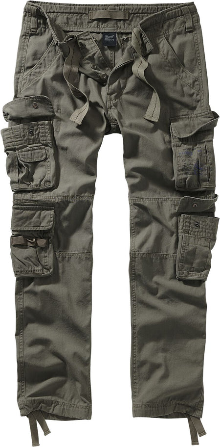 Pantalon Cargo  de Brandit - Pantalon Slim Pure Vintage - S à 5XL - pour Homme - olive - Brandit