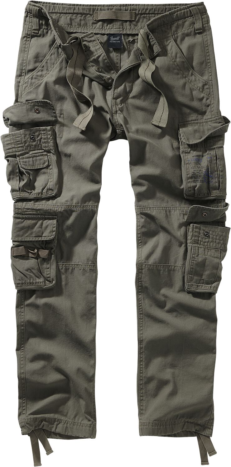 Pantalon Cargo  de Brandit - Pantalon Slim Pure Vintage - S à 5XL - pour Homme - olive - Brandit