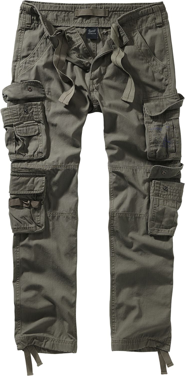 Pantalon Cargo  de Brandit - Pantalon Slim Pure Vintage - S à 5XL - pour Homme - olive - Brandit