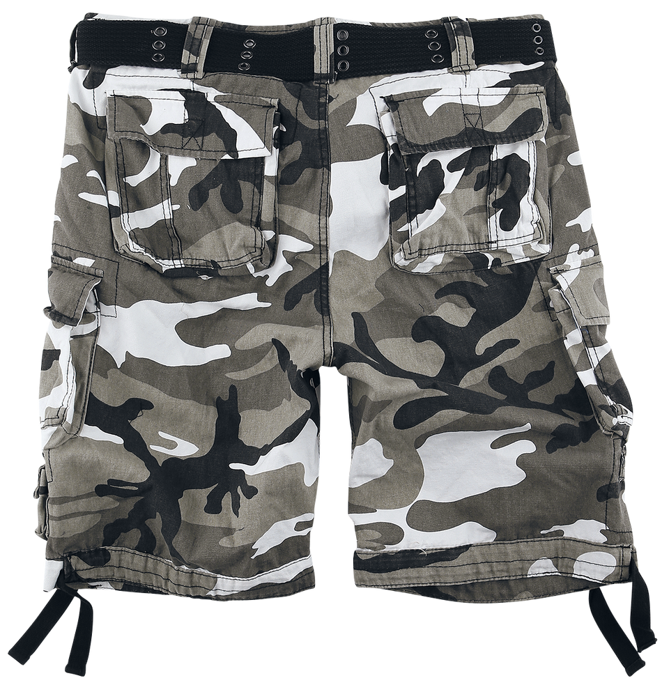 Short  de Brandit - Short Savage Vintage - S à 7XL - pour Homme - camouflage neige - Brandit - View 2