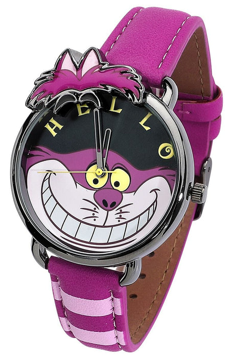 Montres bracelets Disney de Alice Au Pays Des Merveilles - Cheshire Cat - pour Femme - rose - Alice Au Pays Des Merveilles