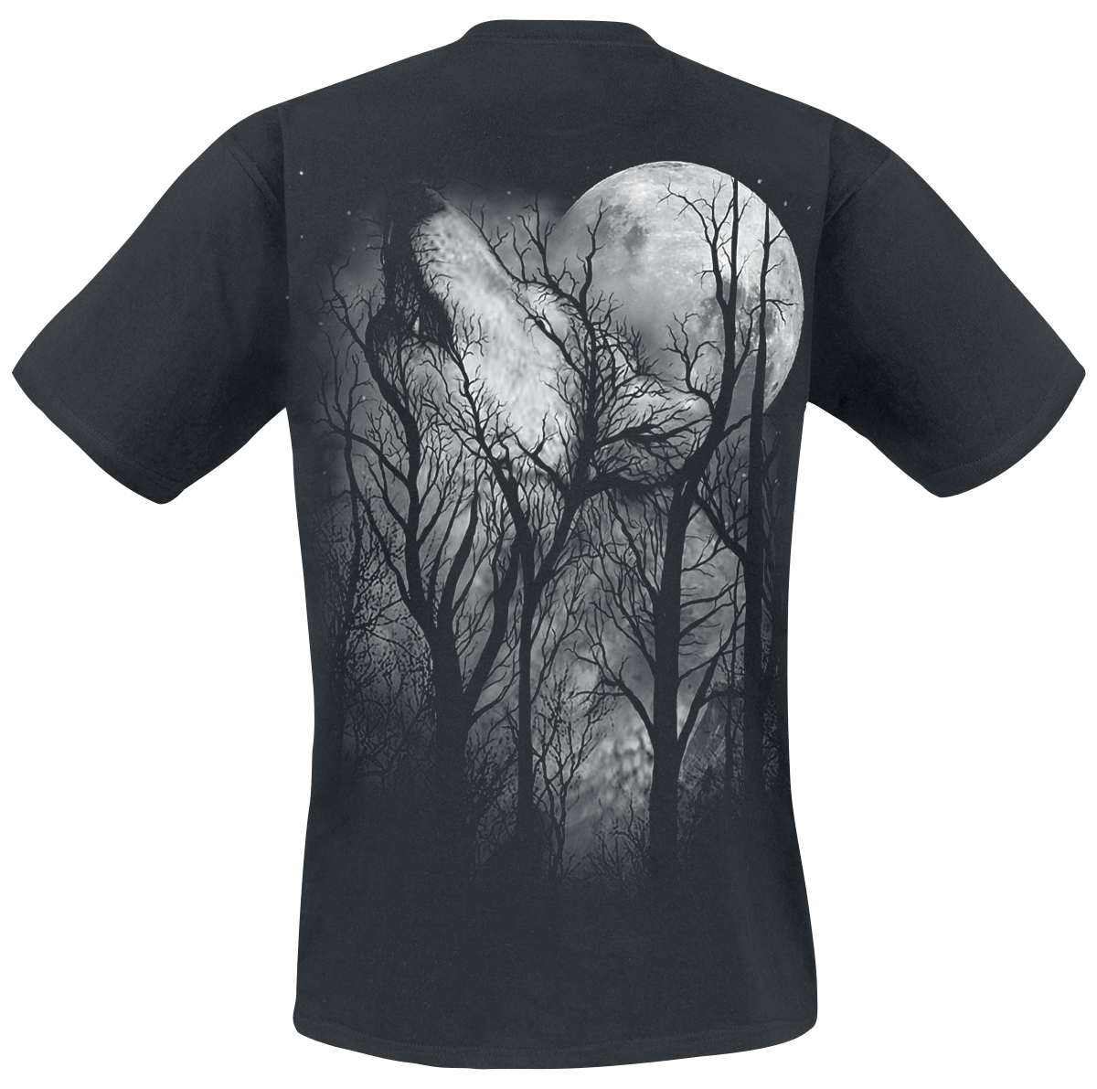 T-Shirt Manches courtes Gothic de Spiral - Forest Wolf - M à 4XL - pour Homme - noir - Spiral - View 2