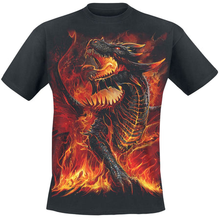 T-Shirt Manches courtes Gothic de Spiral - Draconis - S à 4XL - pour Homme - noir - Spiral