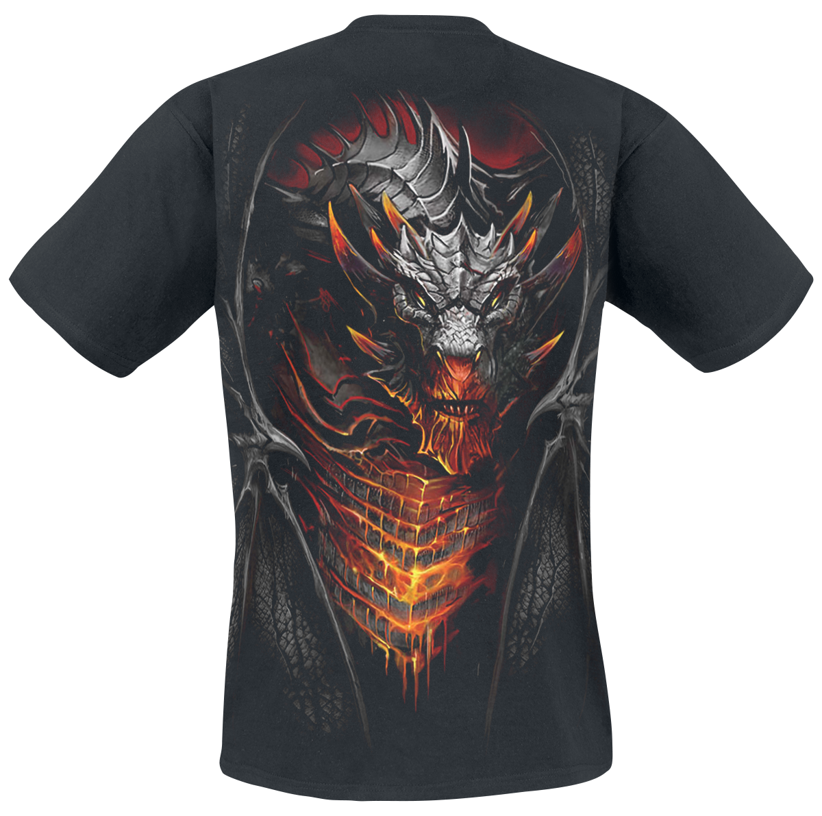 T-Shirt Manches courtes Gothic de Spiral - Draconis - S à 4XL - pour Homme - noir - Spiral - View 2
