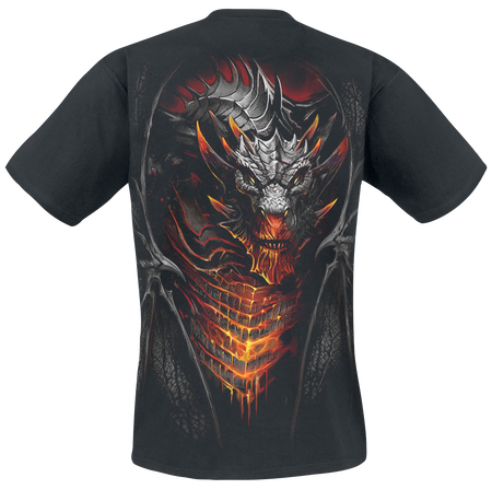 T-Shirt Manches courtes Gothic de Spiral - Draconis - S à 4XL - pour Homme - noir - Spiral - View 2
