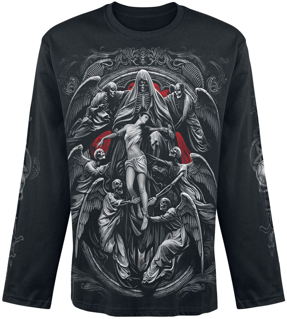 T-shirt manches longues Gothic de Spiral - Reaper's Door - M à XXL - pour Homme - noir - Spiral