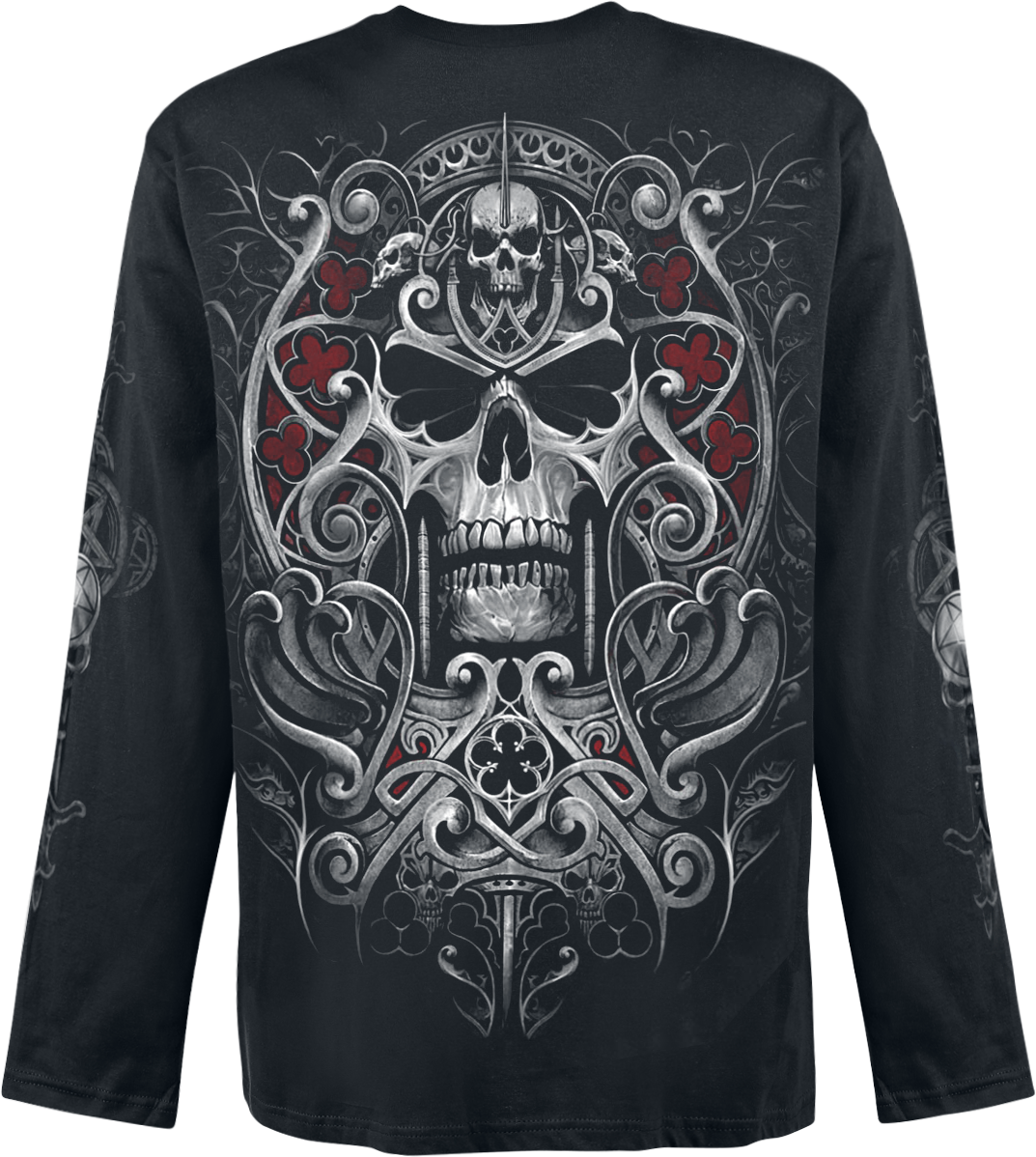 T-shirt manches longues Gothic de Spiral - Reaper's Door - M à XXL - pour Homme - noir - Spiral - View 2