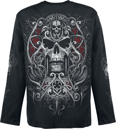 T-shirt manches longues Gothic de Spiral - Reaper's Door - M à XXL - pour Homme - noir - Spiral - View 2