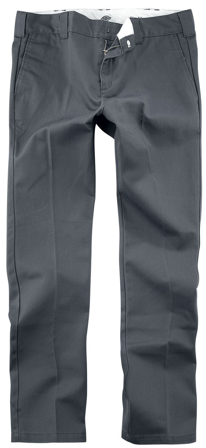 Chino  de Dickies - Work Pant Coupe Slim WE872 - W30L32 à W40L34 - pour Homme - anthracite - Dickies