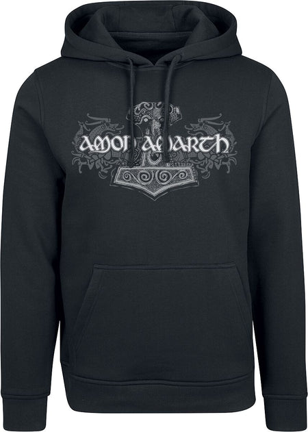 Sweat-shirt à capuche  de Amon Amarth - Chevaux Viking - M à XXL - pour Homme - noir - Amon Amarth