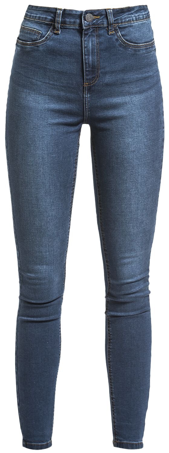 Jean  de Noisy May - Jean Skinny Callie HW - W25L30 à W34L34 - pour Femme - bleu foncé - Noisy May