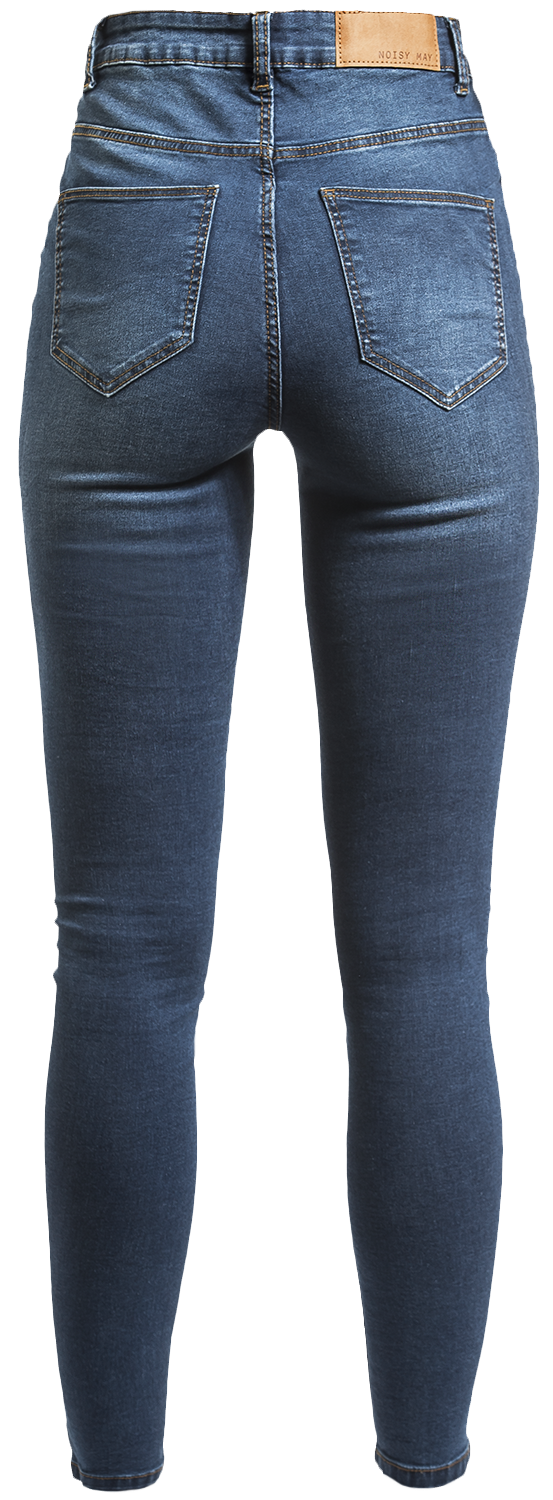 Jean  de Noisy May - Jean Skinny Callie HW - W25L30 à W34L34 - pour Femme - bleu foncé - Noisy May - View 2